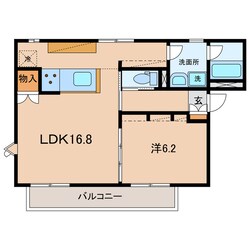 西尾駅 徒歩11分 2階の物件間取画像